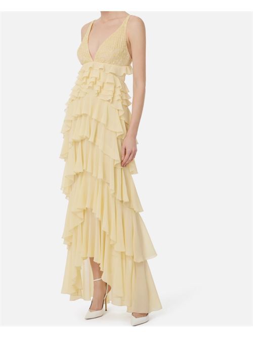 ABITO RED CARPET CON BALZE ELISABETTA FRANCHI | ABR4252E2DC7 LEMONADE